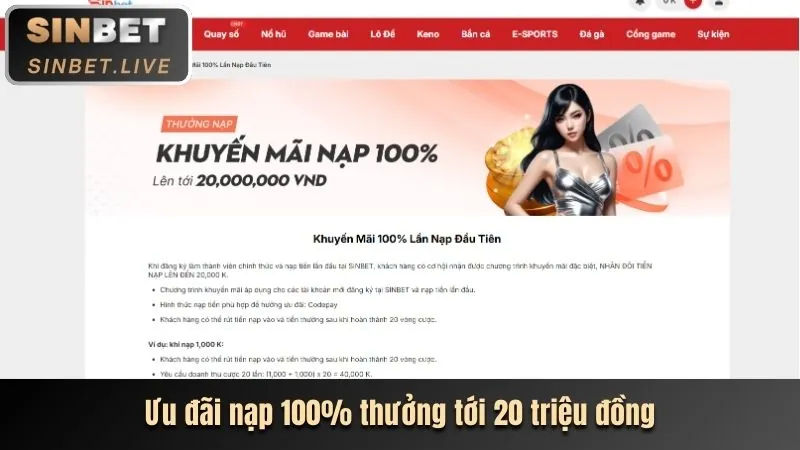 Khuyến mãi nạp lần đầu VNMON